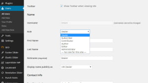 WordPress User Assign Role