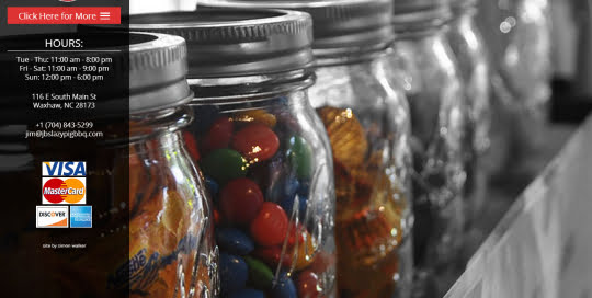 JB's Lazy Pig and Frozen Gold Ice Cream Landing Page